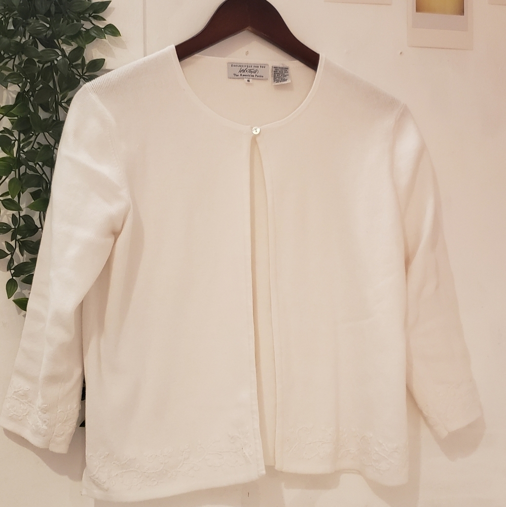Lord&Taylor White cardigan